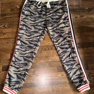Fashion Nova Men Camo Joggers XL Side Stripe Track Pants